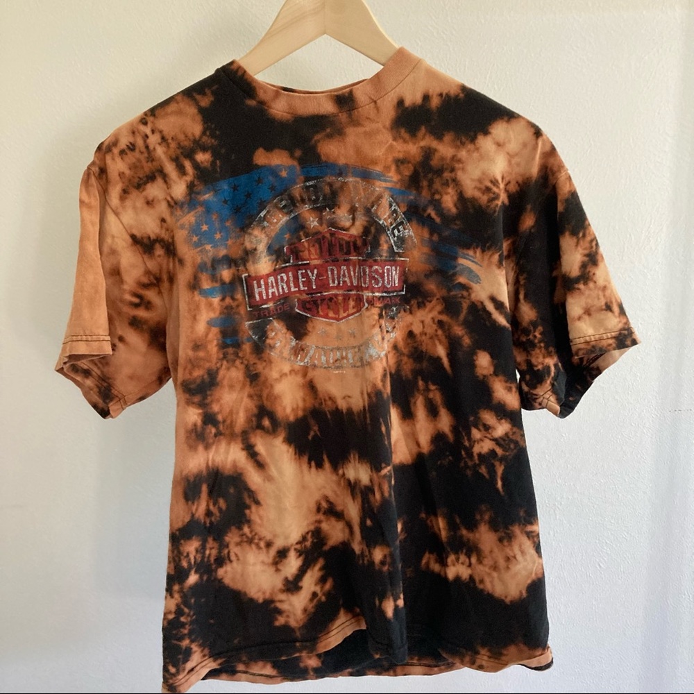 Harley tie-dye short sleeved tee